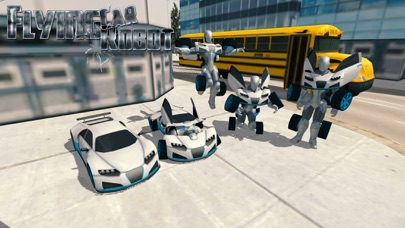 Flying Car Robot Flight Drive Simulator Game 2017 Screenshot 1