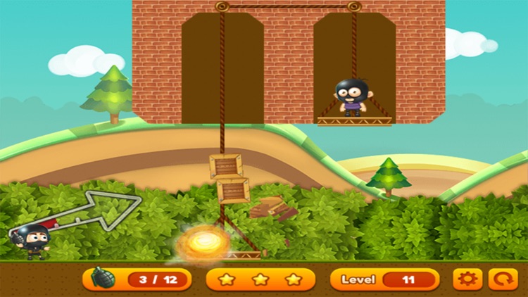 Sling Shot Grenade - catapult bomb game screenshot-3