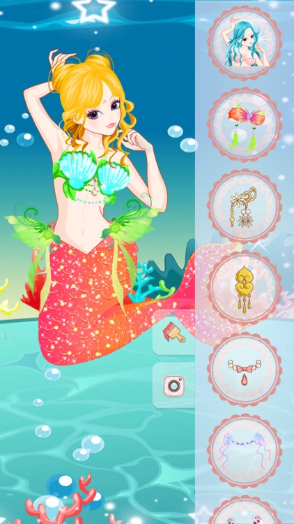 Romantic mermaid -  Makeover girly games screenshot-3