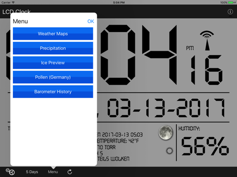 LCD Wallclock+Weather - náhled