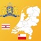 Maps, Flags, Coat of Arms and Info (Capitals/Largest City) of the States of The Netherlands (Holland)