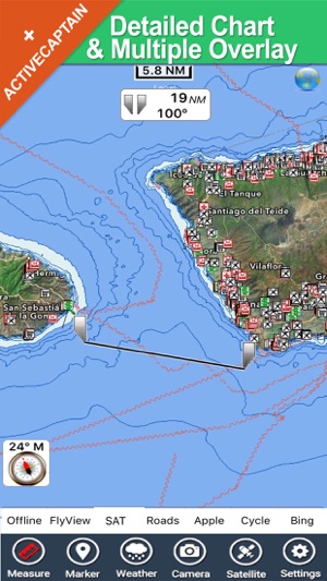 Canary Islands charts GPS map Navigator