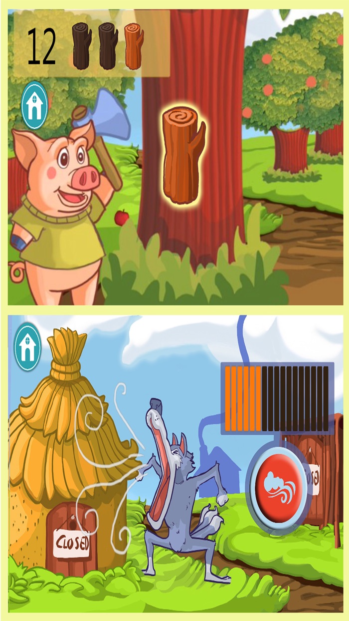 Three little pigs tale PRO
