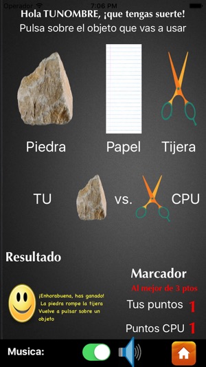 Juego de Piedra Papel o Tijera