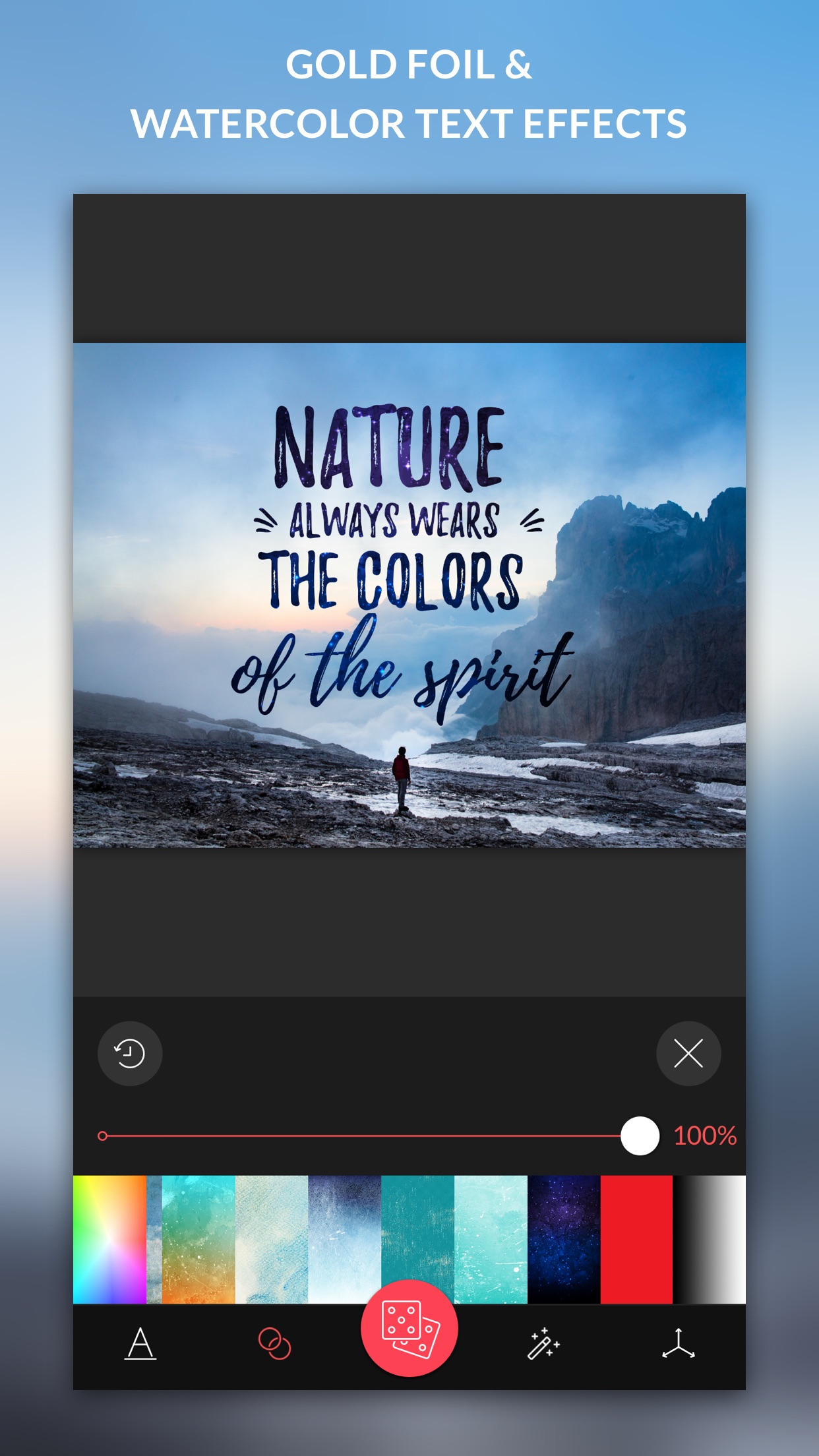 Screenshot do app TypiMage - Typography Editor