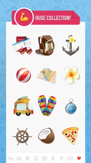 Travelmoji - emoji keyboard sticker for travelers(圖2)-速報App