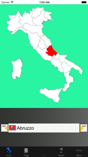 Italy Region Maps and Flags