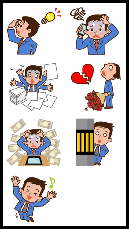 Office Man Stickers