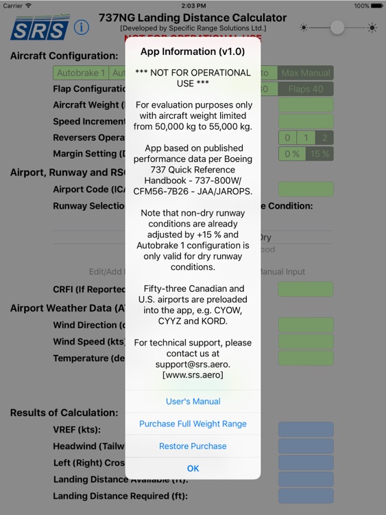 737NG LDC