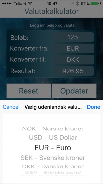 Valutaomregner Dansk - Valutakurser