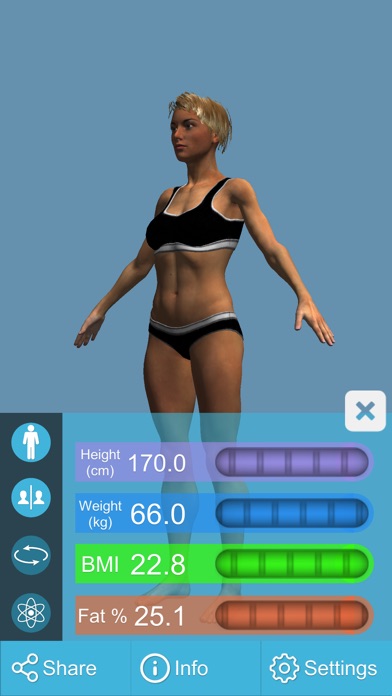 BMI 3D Pro (Body Mass... screenshot1