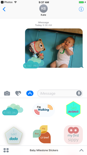 Baby Milestone Stickers