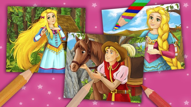 Princess Rapunzel - Magic Kids Coloring Pages Game(圖4)-速報App
