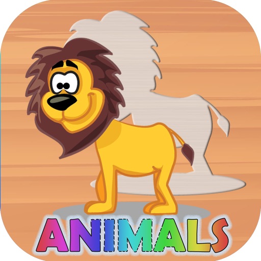 Animals Wooden Block Puzzles : Learning Games Icon