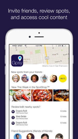 Gpsy: Share your favorite spots only with friends(圖2)-速報App