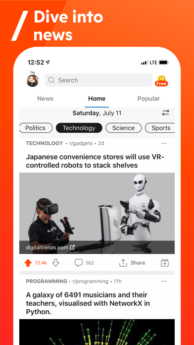 Reddit Screenshot on iOS