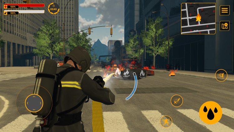 Firefighter:Car fire truck sim screenshot-4