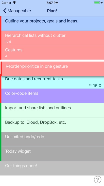 Manageable: Nested ToDo Lists screenshot-0