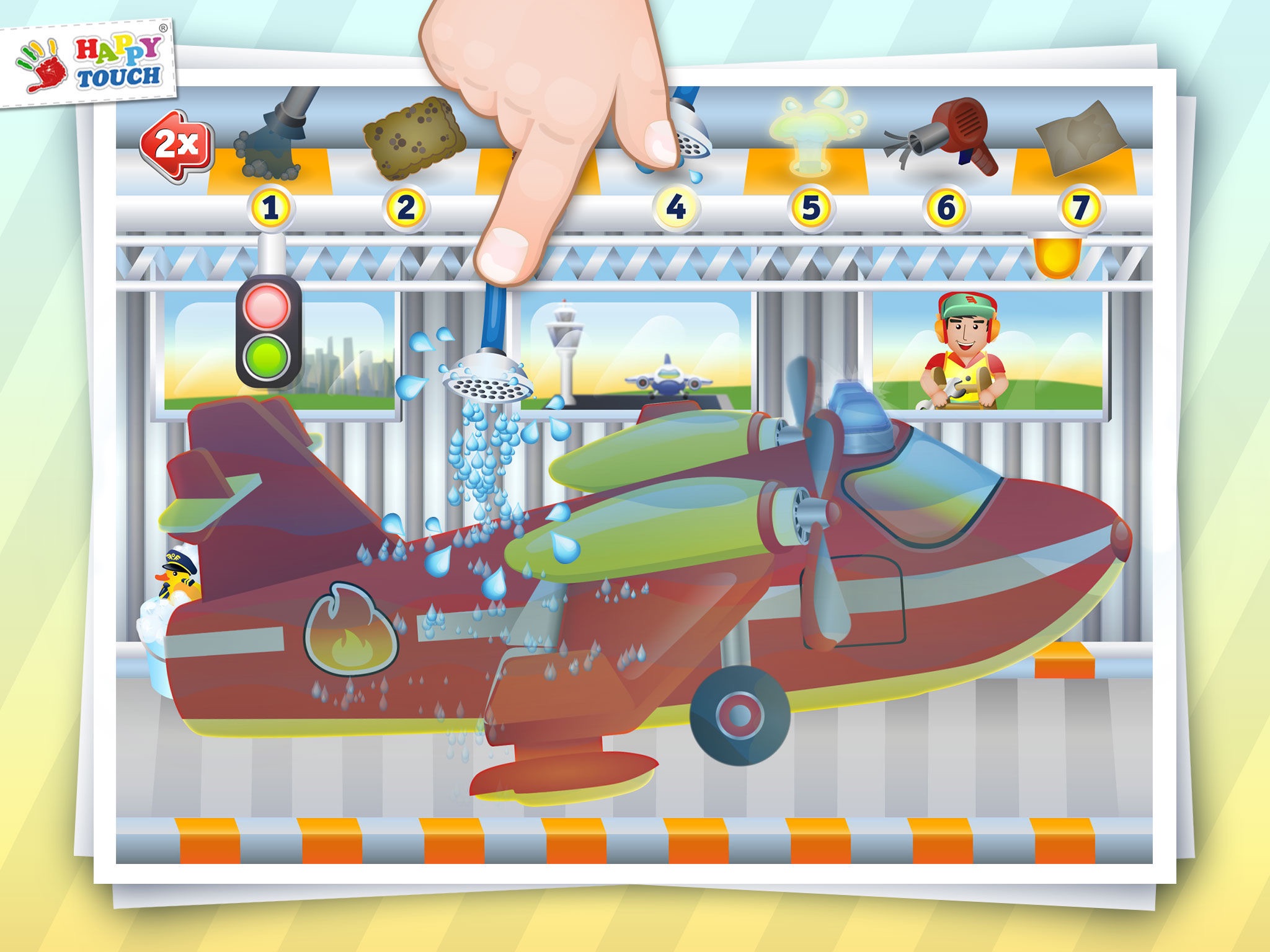 FLUGZEUG WASCHEN Happytouch® screenshot 4