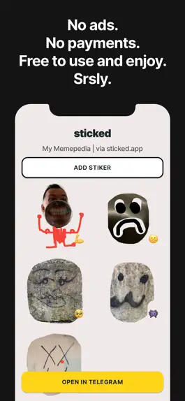 Game screenshot Sticked – Telegram stickers hack