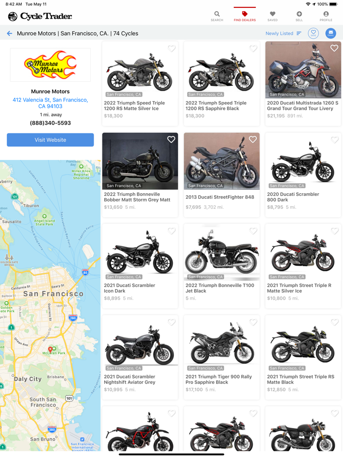 CycleTrader Shop Motorcycles