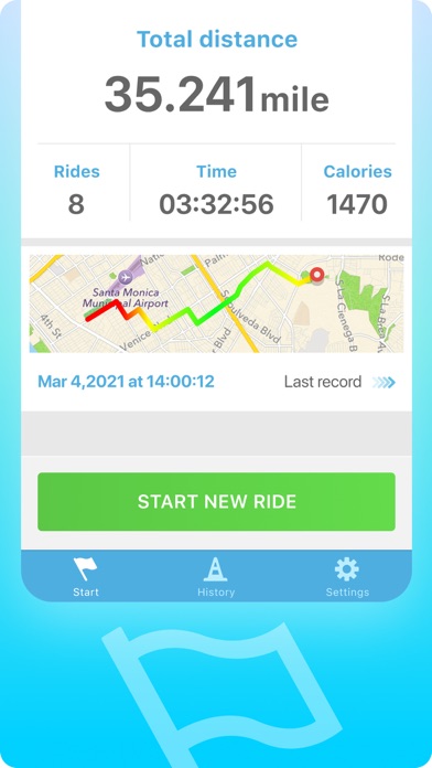 Bicycle ride tracker PRO screenshot 2