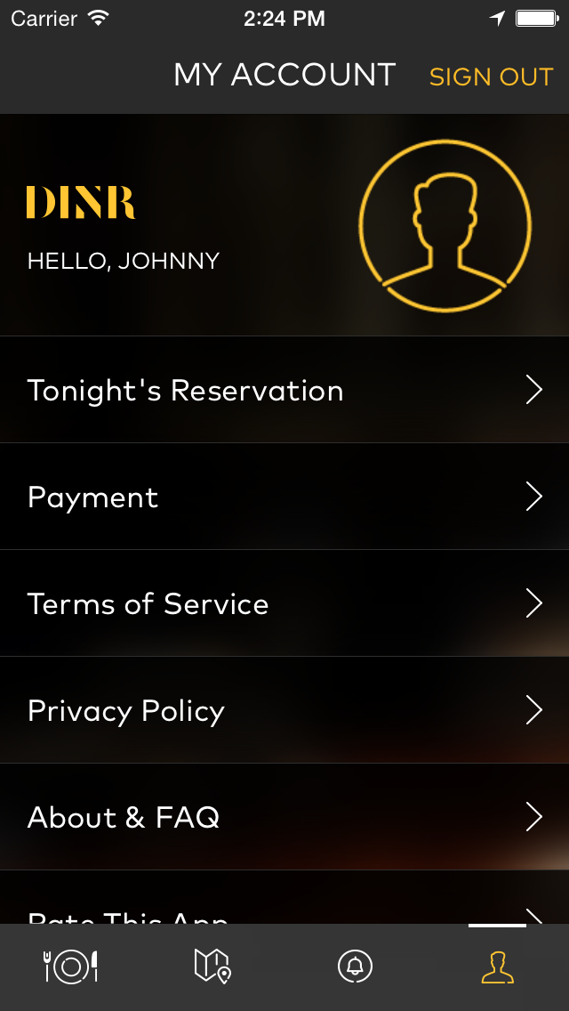 DINR - Restaurant Reservations