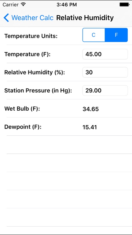 Weather Calc