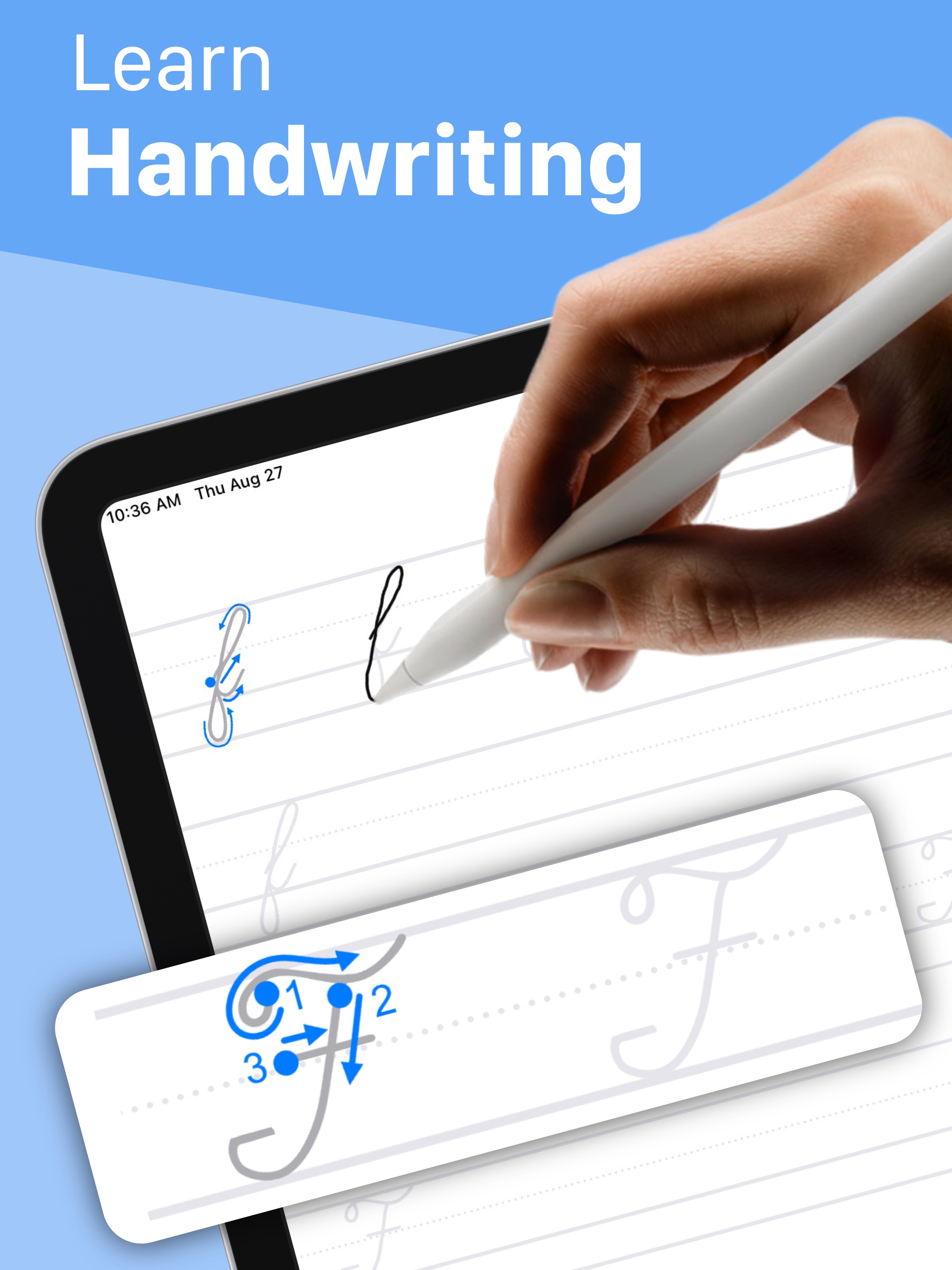 Screenshot do app Writey Calligraphy Handwriting
