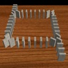 3D Dominoes Toppling