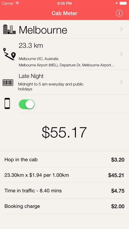 Taxi Meter Australia Cab Fares