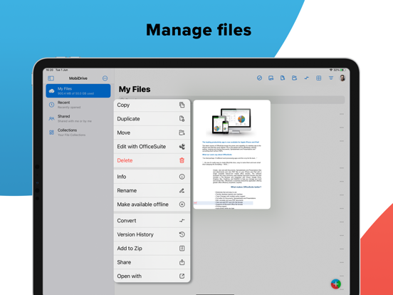MobiDrive Cloud Storage & Sync screenshot 3