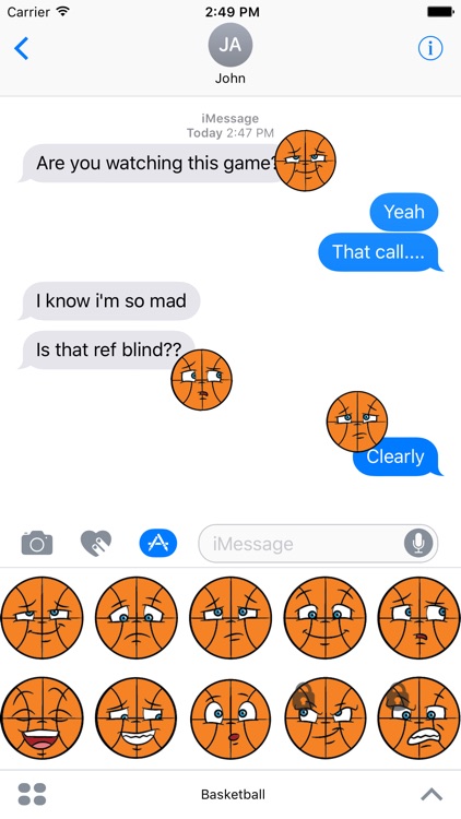 Basketball Sticker Emojis