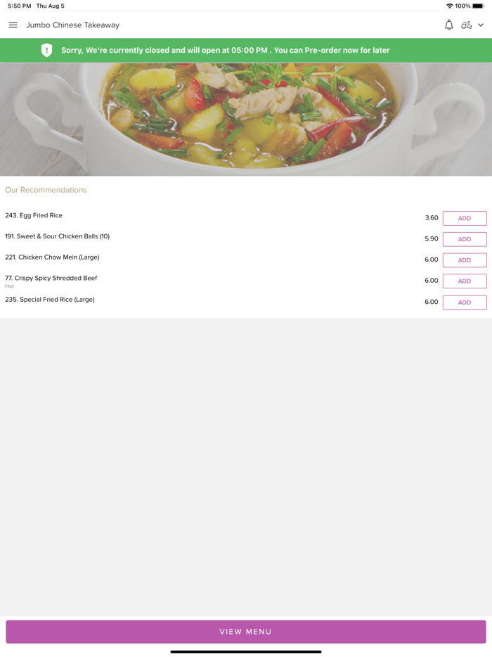 Jumbo Chinese Takeaway,