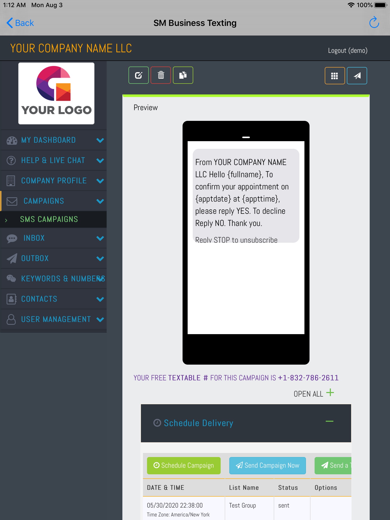 SMS Marketing Pro screenshot 4