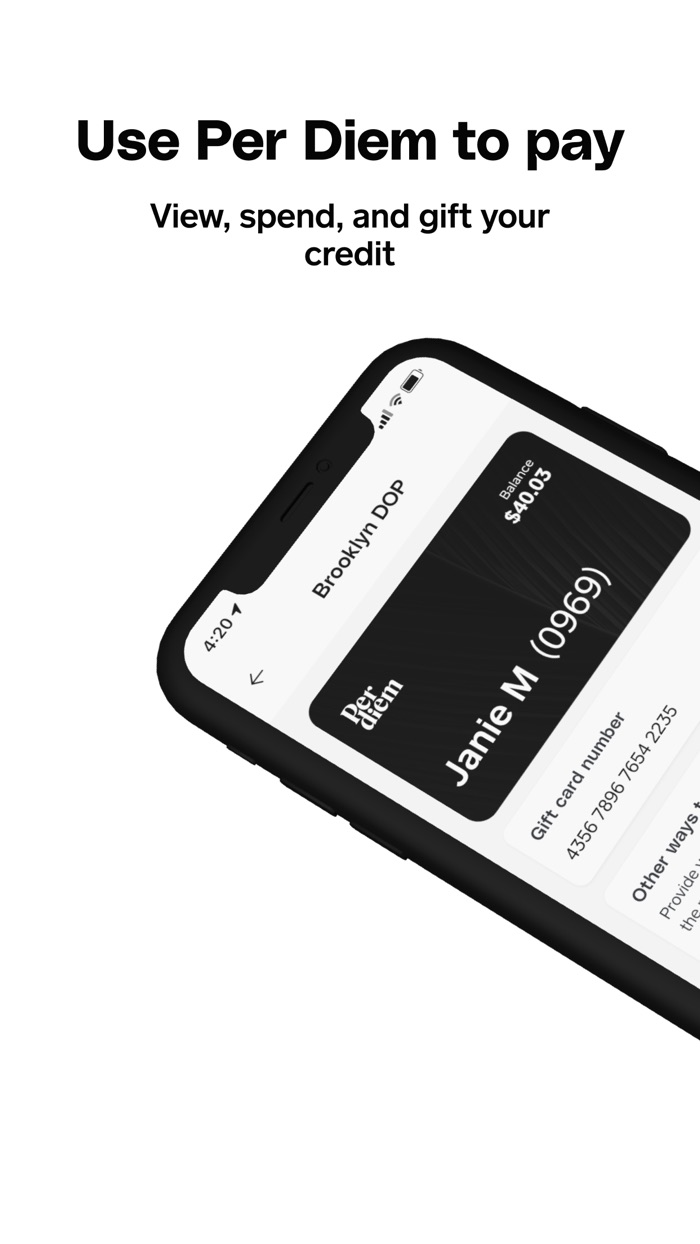 Per Diem - House Accounts