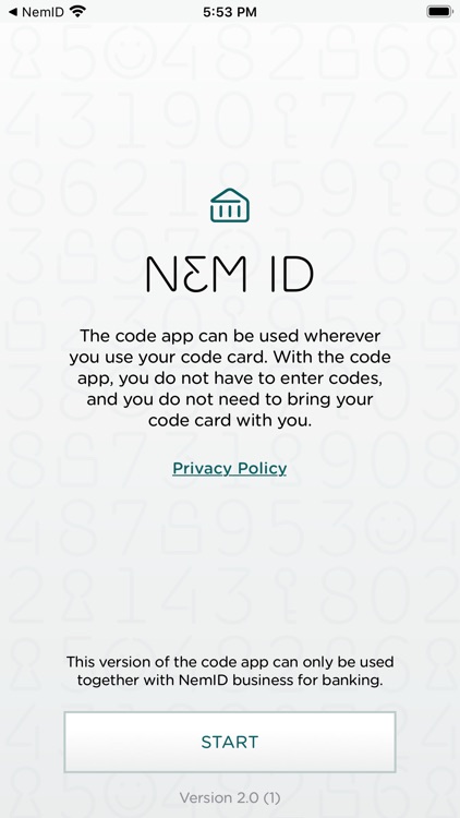 NemID codeapp busine. for bank