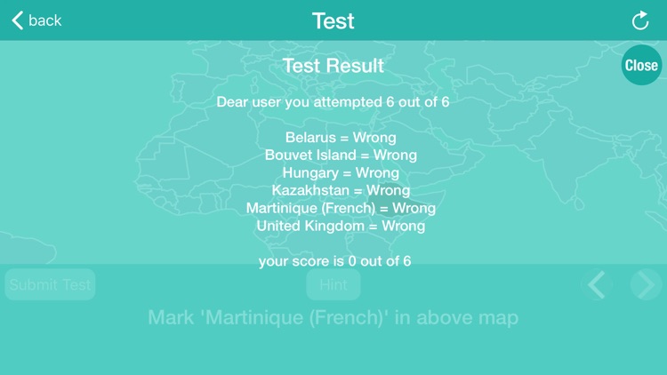 World Map With Test screenshot-3