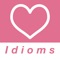 This app contains commonly used English idioms about love