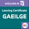 This app contains all the exam audio clips plus written transcripts of past Leaving Cert Irish Higher Level aural exams