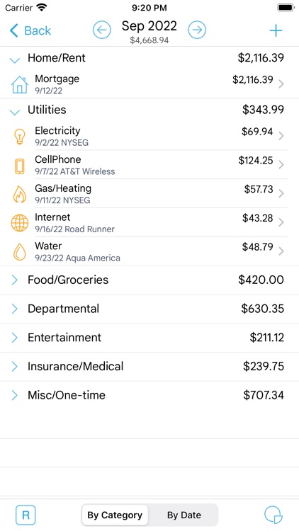 HomeBudget with Sync