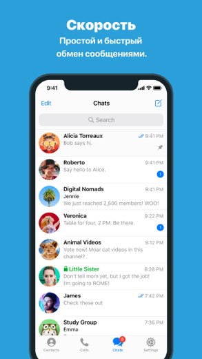 Telegram Messenger снимок экрана 1