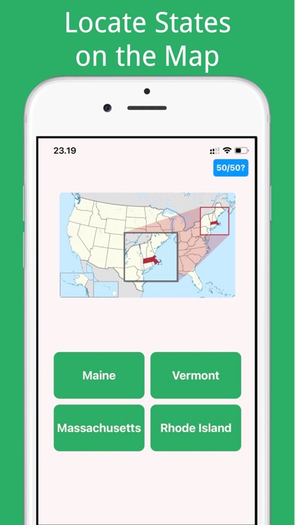 50 US States & Capitals Quiz