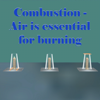 Air is essential for burning