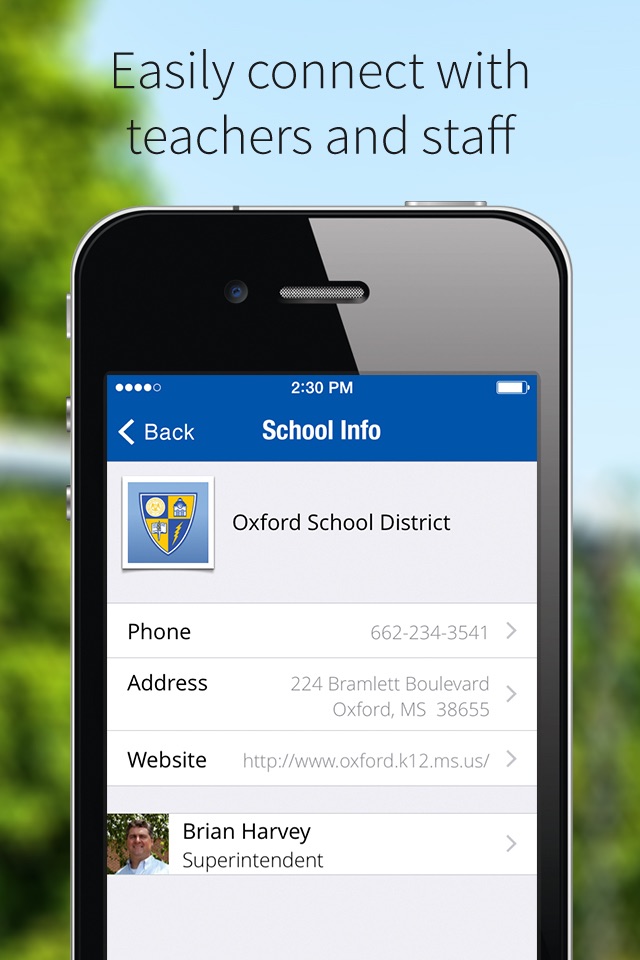 Oxford School District screenshot 2