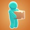 Put items in boxes, transport them to the truck and earn money