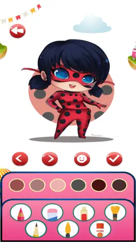 Game screenshot LadyBug Coloring Path Run Game mod apk