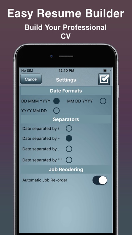 Easy Resume Builder : CV Maker screenshot-3