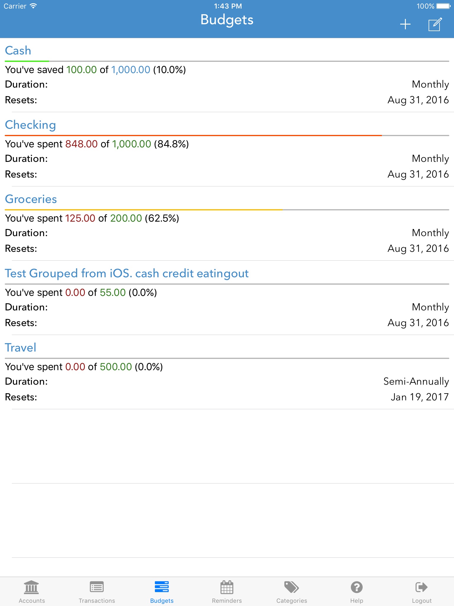 ClearCheckbook screenshot 4