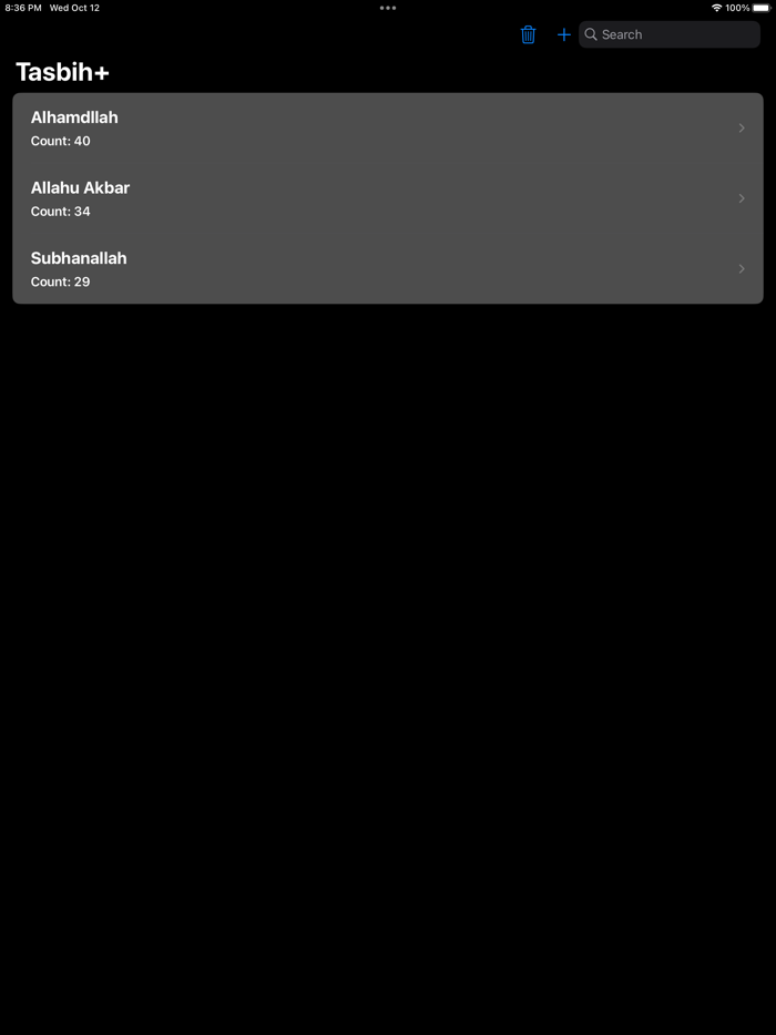 Tasbih  Daily Dhikr Counter